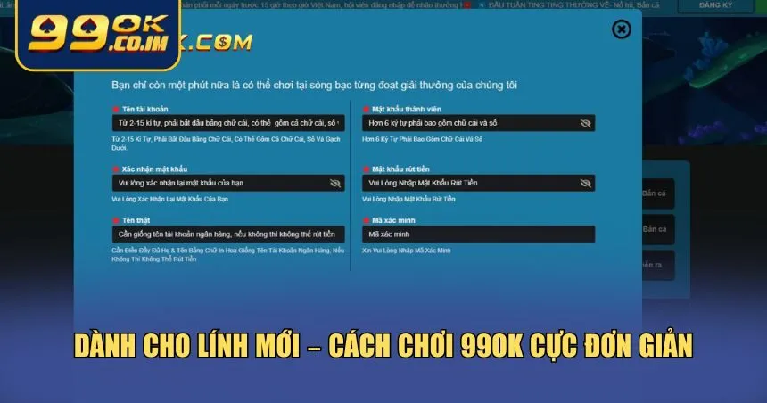 Trang chủ Mọi thao tác tại 99ok đều được tối ưu hóa để ai cũng có thể bắt đầu